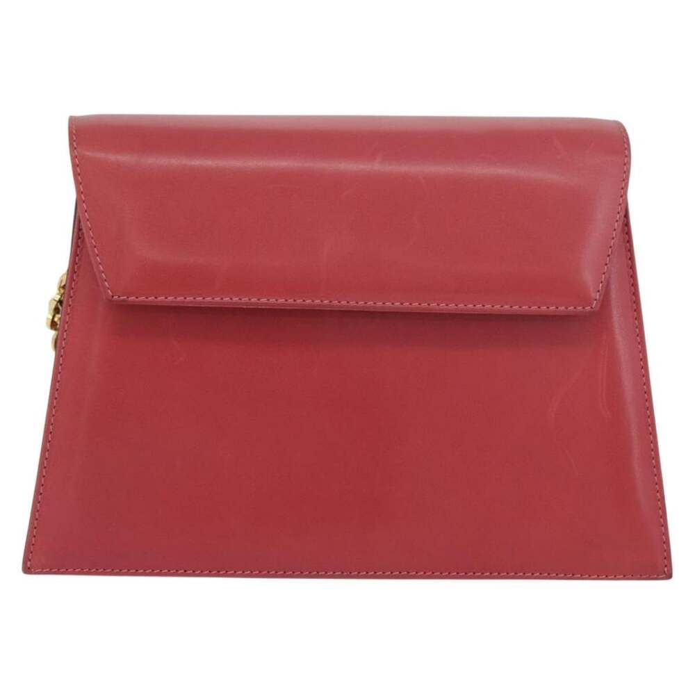 Salvatore Ferragamo Leather Chain Shoulder Bag Pink
